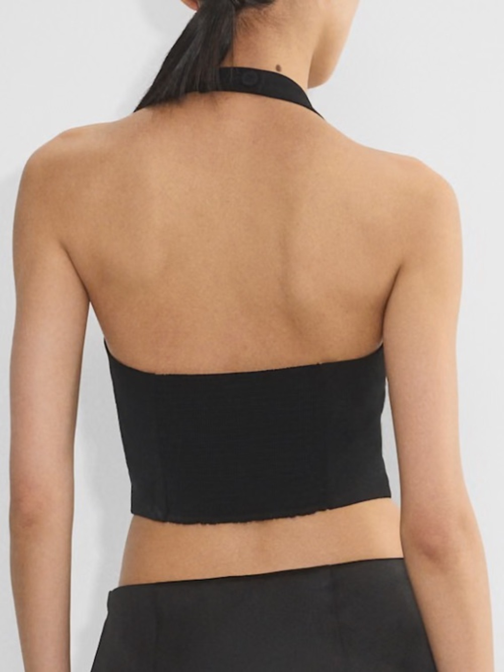 NWOT Aritzia Squareneck Cropped Halter Vest Bombshell Top - Picture 2 of 14